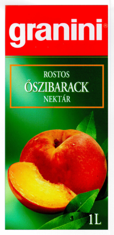 granini ROSTOS ÖSZIBARACK NEKTAR Logo (DPMA, 06.10.1998)