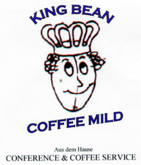 KING BEAN COFFEE MILD Logo (DPMA, 25.02.1999)