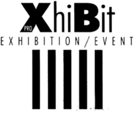 PRO XhiBit EXHIBITION / EVENT Logo (DPMA, 27.10.1999)