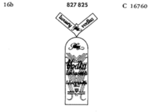 luxury vodka Polmos Logo (DPMA, 03.01.1966)