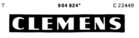 CLEMENS Logo (DPMA, 09.10.1972)