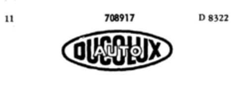 DUCOLUX AUTO Logo (DPMA, 03/27/1957)