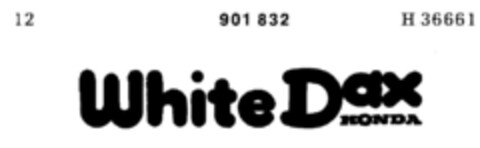 WhiteDax HONDA Logo (DPMA, 28.03.1972)