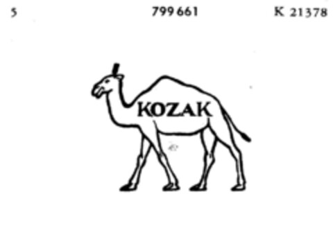 KOZAK Logo (DPMA, 13.04.1963)