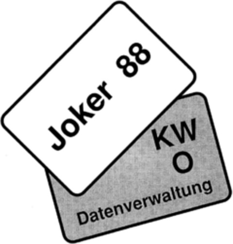 JOKER 88 KWO Datenverwaltung Logo (DPMA, 30.06.1992)
