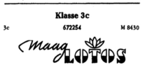 maag LOTOS Logo (DPMA, 16.07.1954)