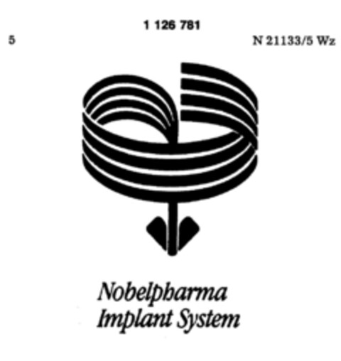 Nobelpharma Implant System Logo (DPMA, 08/21/1987)