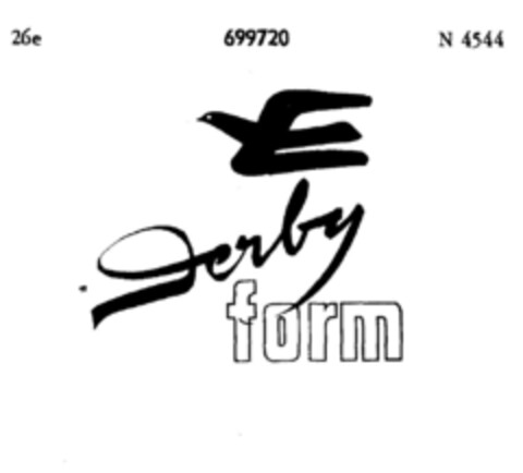 Derby form Logo (DPMA, 05/05/1956)