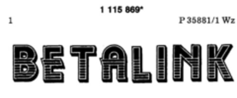 BETALINK Logo (DPMA, 27.11.1987)