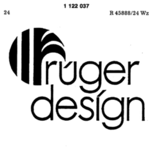 rüger design Logo (DPMA, 07.10.1987)