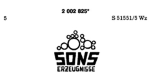 SONS ERZEUGNISSE Logo (DPMA, 05.02.1991)