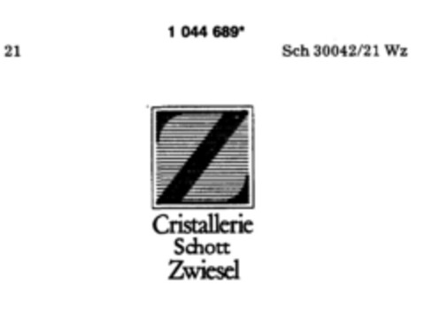 Cristallerie Schott Zwiesel Logo (DPMA, 30.12.1982)