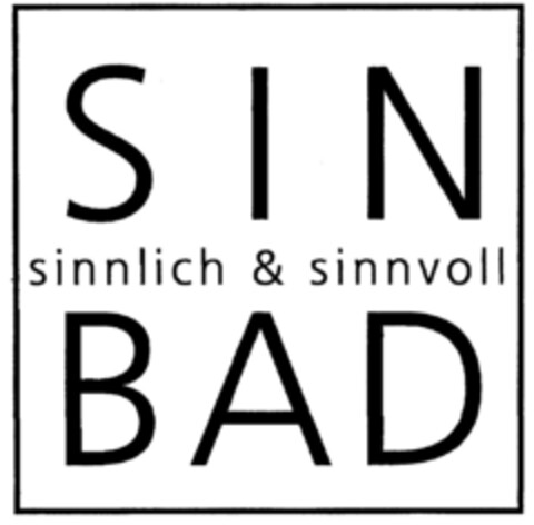 SIN BAD sinnlich & sinnvoll Logo (DPMA, 24.09.2001)