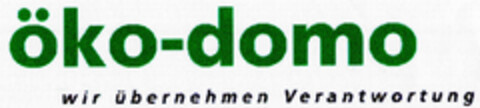 öko-domo wir übernehmen Verantwortung Logo (DPMA, 19.11.2001)