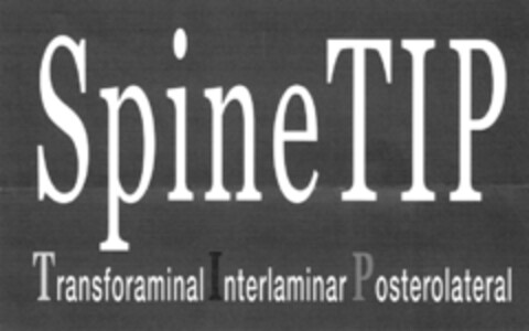 SpineTIP Transforaminal Interlaminar Posterolateral Logo (DPMA, 03/12/2011)