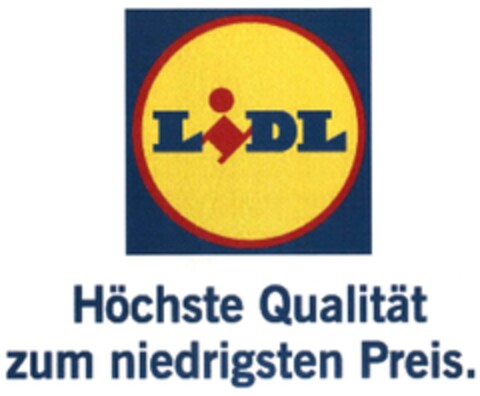 LiDL Höchste Qualität zum niedrigsten Preis. Logo (DPMA, 02/12/2016)