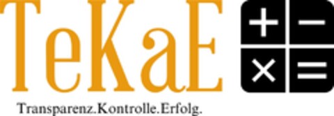 TeKaE Transparenz.Kontrolle.Erfolg Logo (DPMA, 28.04.2016)