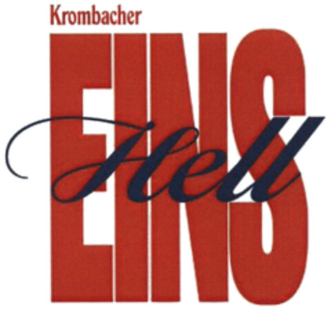 Krombacher EINS Hell Logo (DPMA, 03/23/2023)