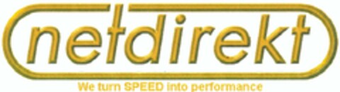 netdirekt We turn SPEED into performance Logo (DPMA, 21.11.2002)
