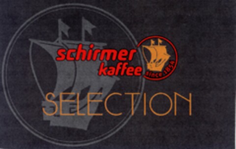 schirmer kaffee since 1854 SELECTION Logo (DPMA, 29.06.2005)