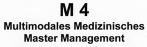 M 4 Multimodales Medizinisches Master Management Logo (DPMA, 07/27/2005)