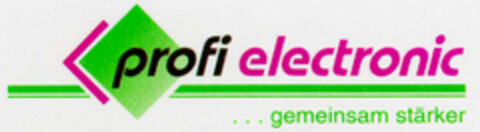 profi electronic gemeinsam stärker Logo (DPMA, 02/11/1995)