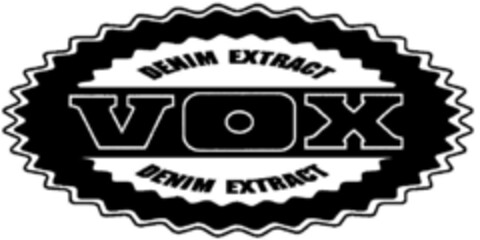 DENIM EXTRACT VOX DENIM EXTRACT Logo (DPMA, 15.11.1995)