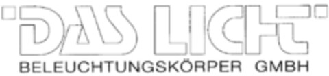 DAS LICHT BELEUCHTUNGSKÖRPER GMBH Logo (DPMA, 12.07.1996)