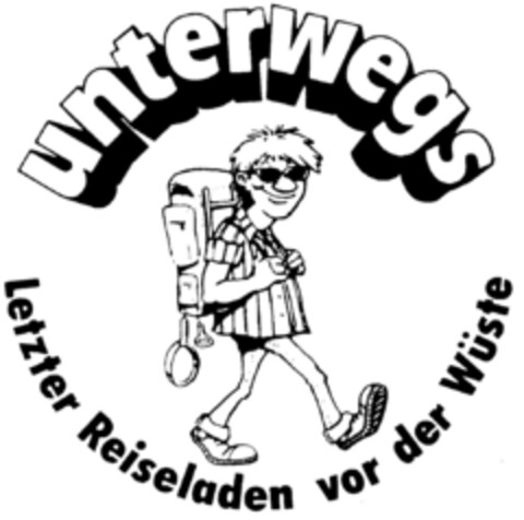 unterwegs Letzter Reiseladen vor der Wüste Logo (DPMA, 16.05.1997)