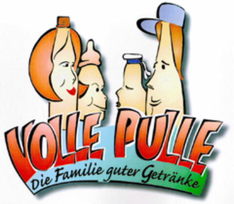 VOLLE PULLE Die Familie guter Getränke Logo (DPMA, 16.01.1998)