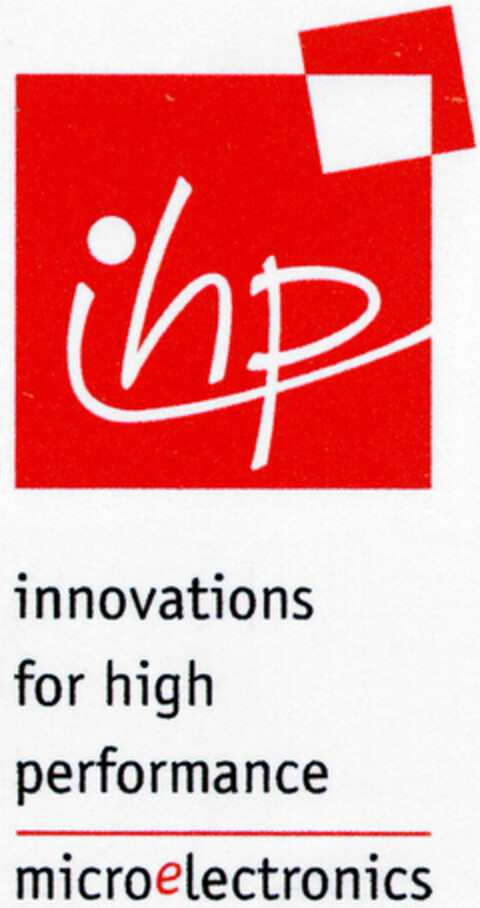 ihp innovations for high performance microelectronics Logo (DPMA, 12/17/1999)