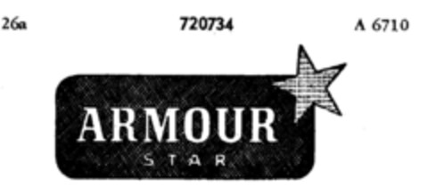 ARMOUR S T A R Logo (DPMA, 05/08/1957)
