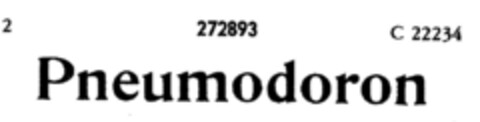Pneumodoron Logo (DPMA, 30.04.1921)
