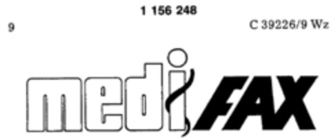 mediFAX Logo (DPMA, 14.06.1989)