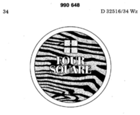 FOUR SQUARE Logo (DPMA, 04.08.1978)