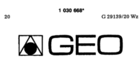 GEO Logo (DPMA, 31.10.1981)