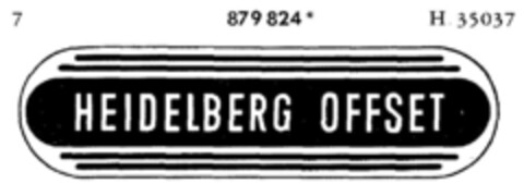 HEIDELBERG OFFSET Logo (DPMA, 10.12.1970)