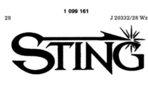STING Logo (DPMA, 22.08.1985)