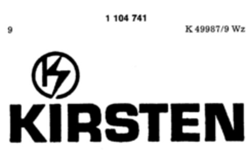 KIRSTEN Logo (DPMA, 02.07.1986)