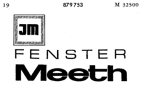 JM FENSTER Meeth Logo (DPMA, 25.02.1970)