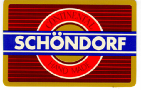 SCHÖNDORF CONTINENTAL HAND MADE Logo (DPMA, 04/06/1981)