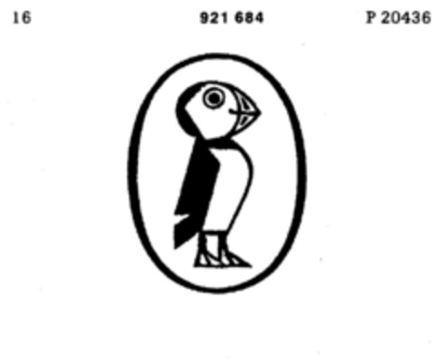 921684 Logo (DPMA, 27.03.1972)