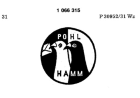 POHL HAMM Logo (DPMA, 19.12.1983)