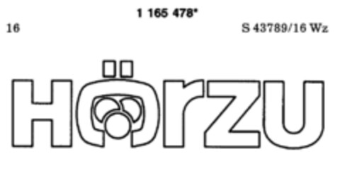 HÖRZU Logo (DPMA, 12.09.1986)