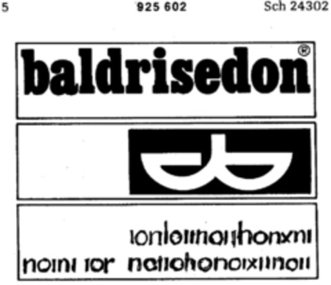 baldrisedon Logo (DPMA, 05.10.1973)