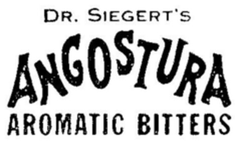 DR. SIEGERT'S ANGOSTURA AROMATIC BITTERS Logo (DPMA, 08/16/1954)