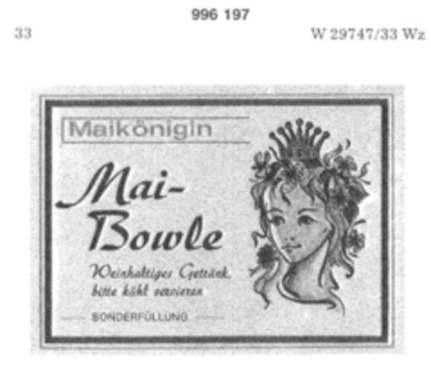 Maikönigin Mai-Bowle Logo (DPMA, 05/05/1979)