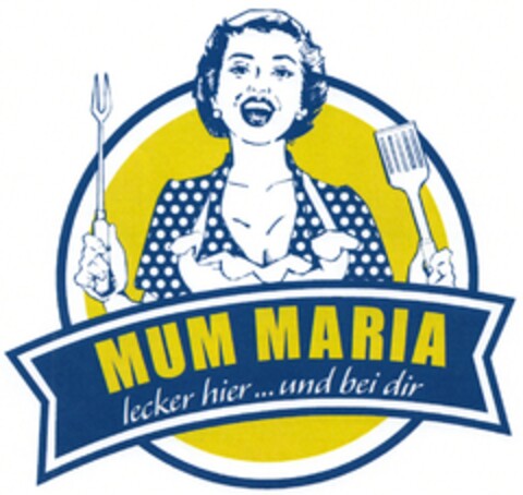 MUM MARIA lecker hier ... und bei dir Logo (DPMA, 23.07.2014)