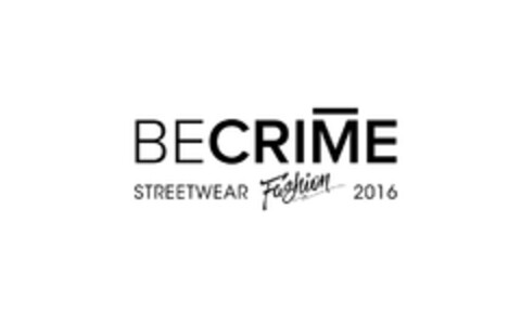 BECRIME STREETWAR Fashion 2016 Logo (DPMA, 21.02.2016)