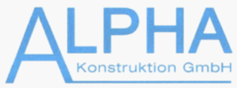 ALPHA Konstruktion GmbH Logo (DPMA, 23.11.2019)